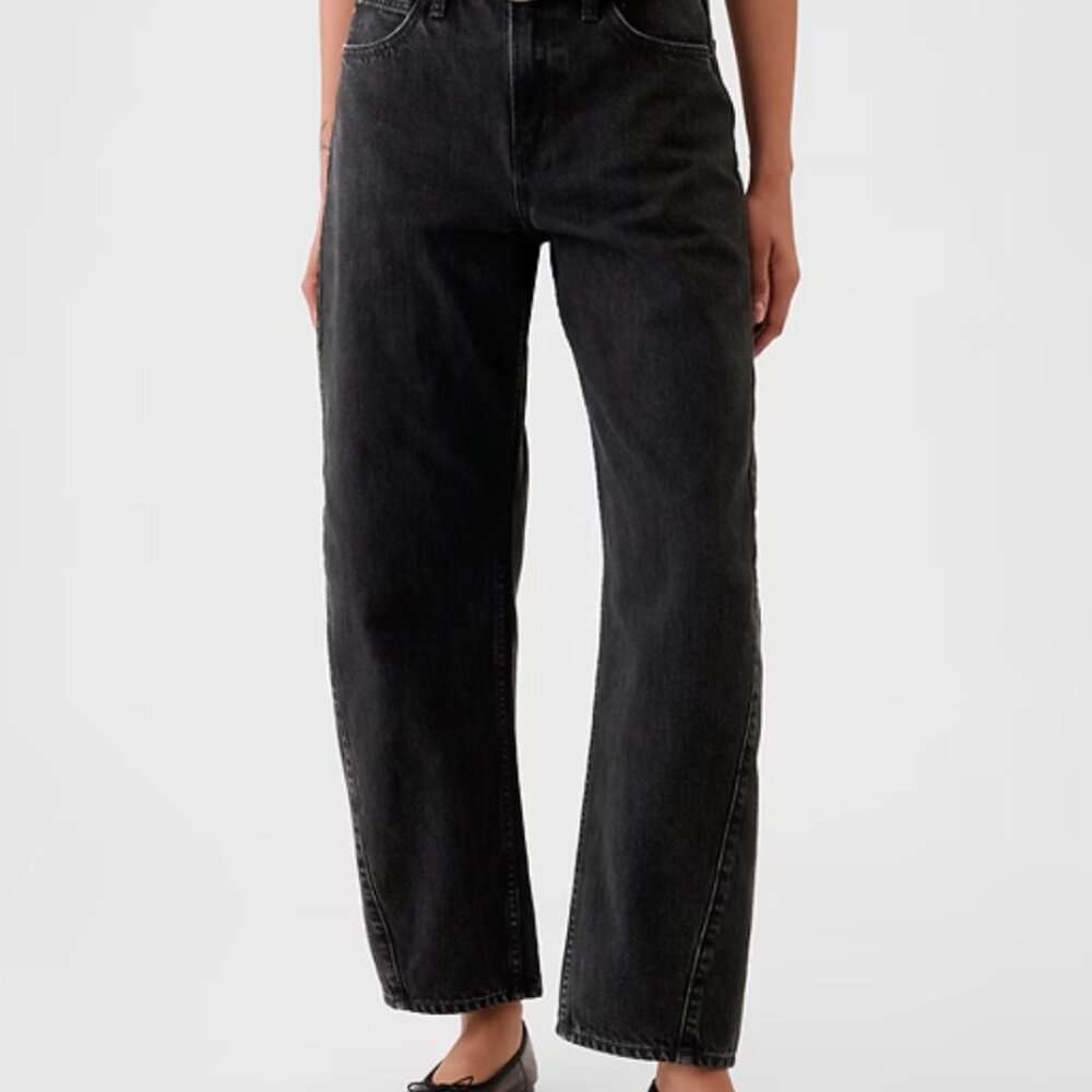 Gap High Rise Barrel Jeans